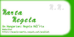 marta megela business card